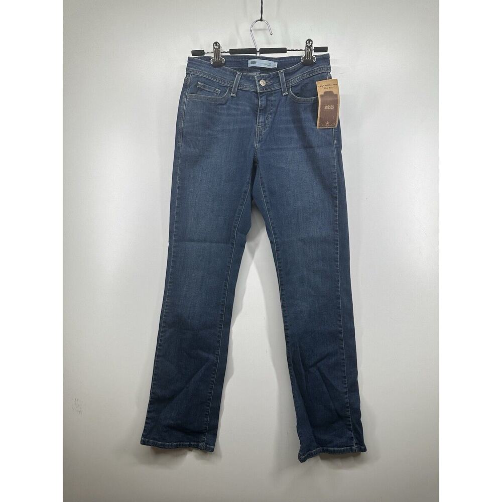Levi Strauss‎ Red Tab Misses 6 Auth Straight Blue Jeans Pants Boot Cut Irregular